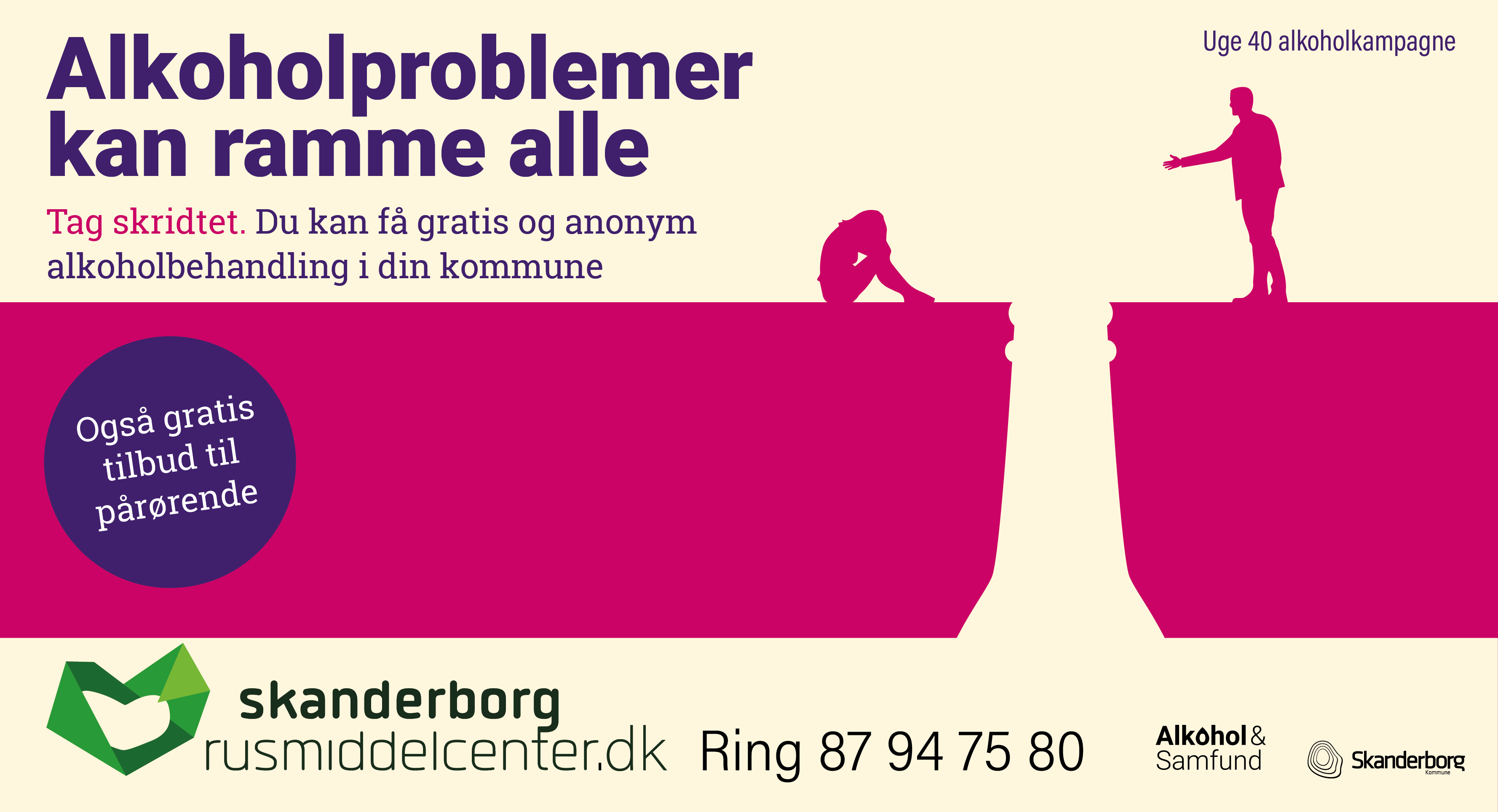 Landsdækkende kampagne: Alkoholproblemer kan ramme alle